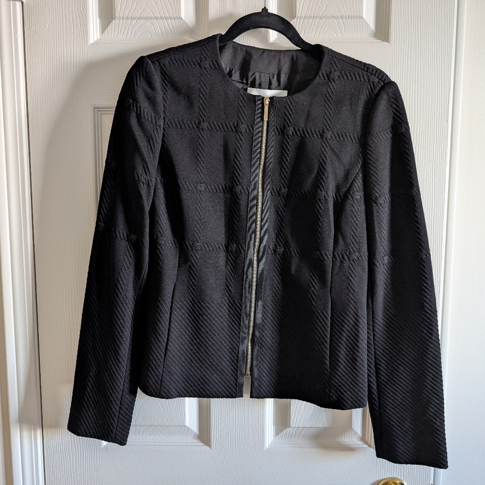 Hugo Boss Kanelli Textured Jacquard Size 6 Blazer/Jacket